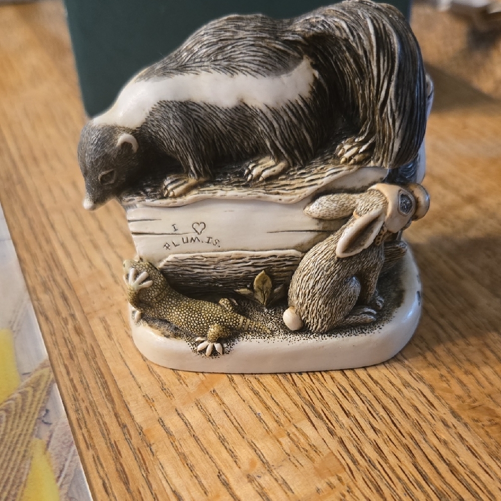 Harmony Kingdom Black and White Skunk Box